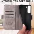 thumbnail image 6 of Allytech for Samsung Galaxy S22 5G Phone Case, Premium PU Leather Card Holder RFID Blocking Shockproof Kickstand Flip Magnetic Closure Slim Wallet Protective Case Cover for Samsung S22 Phone, Gray, 6 of 10
