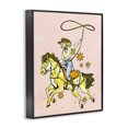 thumbnail image 3 of Stupell Industries Rustic Lodge Cowgirl with Lasso Black Framed Giclee Art, 11 x 14, by Ziwei Li, 3 of 8