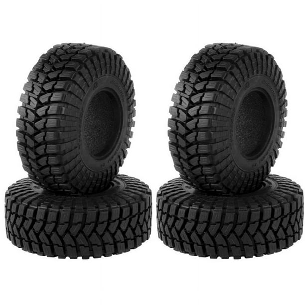 4 Uds. NeumáTico de Goma de 110Mm 1,9 para Coche Trepador de Control Remoto 1/10 TRX4 D90 Axial SCX10 II III Redcat A