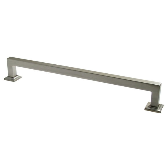 Rusticware 997SN Modern 9" Center To Center Square Handle / Large Cabinet Pull - Nickel