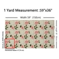 thumbnail image 3 of Homewish Vintage Country Floral Fabric by the Yard 3 Yard,Natural Botanical Sewing Fabric,Pink Beige Green Room Decor Fabric by the Yard For Children,Super Cozy Room Decor, 3 of 6