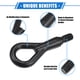 thumbnail image 3 of Ganchos de remolque únicos compatibles para BMW 323Ci 325i 850i parachoques delantero y trasero, 3 of 7