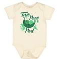 thumbnail image 3 of Inktastic Two Peas in a Pod with Faces Boys or Girls Baby Bodysuit, 3 of 5