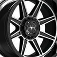 thumbnail image 4 of 20x12 Motiv Off Road 428MB Balast Gloss Black Machined Wheel 8x6.5 (-44mm), 4 of 5