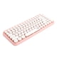 thumbnail image 2 of Teclado inalámbrico Bluetooth 308i con teclas redondas para juegos y 84 teclas para portátil Rosado, 2 of 9