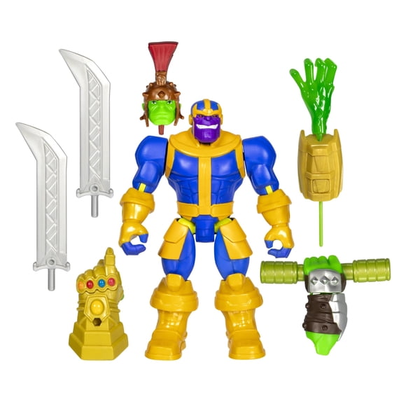 Figura de acción Avengers Marvel MixMashers Thanos de 13 cm con Acc