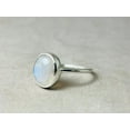 thumbnail image 2 of Heaven Crafts Tiny Rainbow Moonstone Ring 925 Sterling Silver Handmade Dainty Stackable Ring Gift For Her, 2 of 6