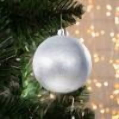 Large Christmas Ball Ornaments 6 Inch Jumbo Glitter Hanging Ball Candy Plastic Giant Oversizded Christmas Ornament for Indoor Outdoor Party Xmas Tree Decor Silver