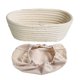 thumbnail image 1 of Cesta para fermentar pan con revestimiento, cuencos ovalados redondos tipo banneton para fermentar masa, cesta de fermentación de ratán para pan de masa madre hecha a mano, suministros para hornear, 1 of 8