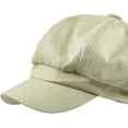 thumbnail image 3 of CoCopeaunts Newsboy Cap Cotton Linen Beret Hats for Women Summer Vintage Solid Octagonal Cap Ladies Baker Boy Artist Cap, 3 of 7