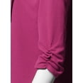 thumbnail image 4 of FashionOutfit Women's Stretch 3/4 Gathered Sleeve Open Blazer Jacket, 4 of 5
