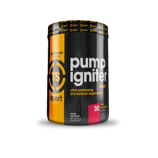Top Secret Nutrition Pump Igniter Pre Workout Powder, Pink Lemonade, 30