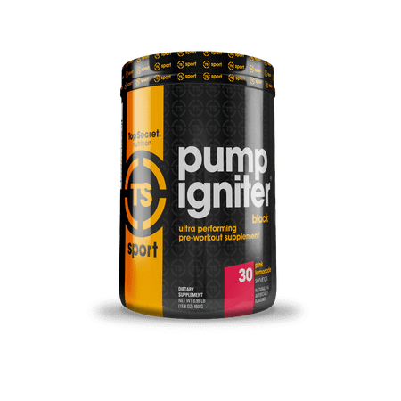 Top Secret Nutrition Pump Igniter Pre Workout Powder, Pink Lemonade, 30