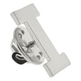 thumbnail image 2 of PinMart's Silver Letter I Alphabet Lapel Pin, 2 of 3