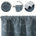 thumbnail image 4 of Mainstays Jacquard Blackout Panel Pair, Set of 2 Curtains, Blue Ogee, 37" W x 84" L, 4 of 8