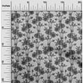 thumbnail image 2 of oneOone Cotton Cambric Gray Fabric Floral Retro Sewing Material Print Fabric By The Yard 42 Inch Wide, 2 of 5