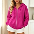 thumbnail image 2 of DHFJKG Zip Up Hoodie Women Rhinestone Wing Graphic Glitter Long Sleeve Sweatshirt Fall Trendy Streetwear Jackets, 2 of 6