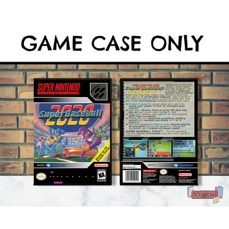 Super Baseball 2020 | (SNESDG-V) Super Nintendo Entertainment System - Game Case Only - No Game