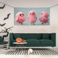 thumbnail image 2 of Salouo Adorable Pink Fluffy Birds Pattern Holiday Banner Outside Party Decoration Banner (1PC) Festival Supplies Fit for Birthday Parties & Celebrations & Chrismas-Small, 2 of 8