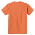 thumbnail image 6 of Port Co Teen Unisex Regular Plain Short Sleeves T-Shirt Orange Shrbt Small, 6 of 6
