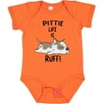 thumbnail image 3 of Inktastic Pittie Life is Ruff Spotted Pit Bull Boys or Girls Baby Bodysuit, 3 of 5