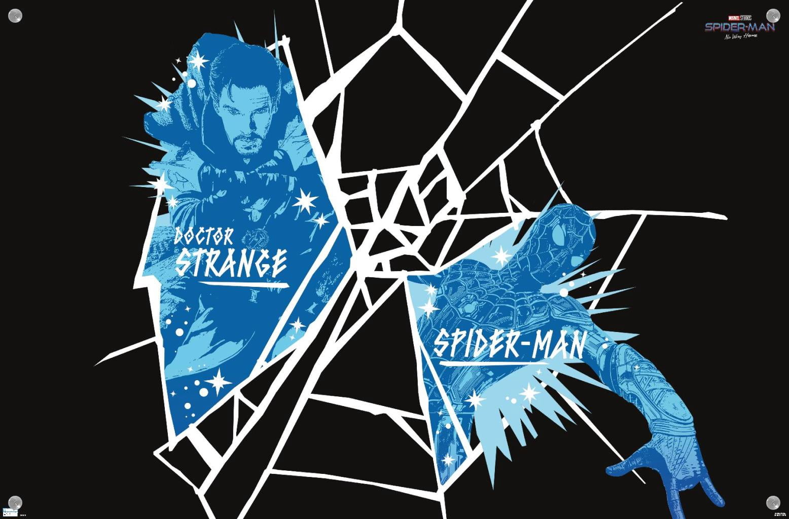 Marvel Spider-Man: No Way Home - Web Wall Poster with Pushpins, 14.725" x 22.375"
