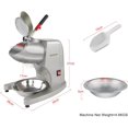 thumbnail image 4 of KOFOHON Electric Ice Shaver,Shaved Ice Machine Strong Powerful For Home&Commercial Use,Steel Ice Crusher With Dual Blades&Lips,Higher Ice Outlet for Plate,Bowl&Cup etc.,300W/2200rpm/100kgs/hrs., 4 of 8