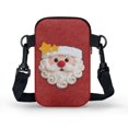 thumbnail image 2 of HELLHERO Cross Body Purse Santa Claus Star Pattern Design Double Deck Crossbody Sling Bags for Unisex, 2 of 7