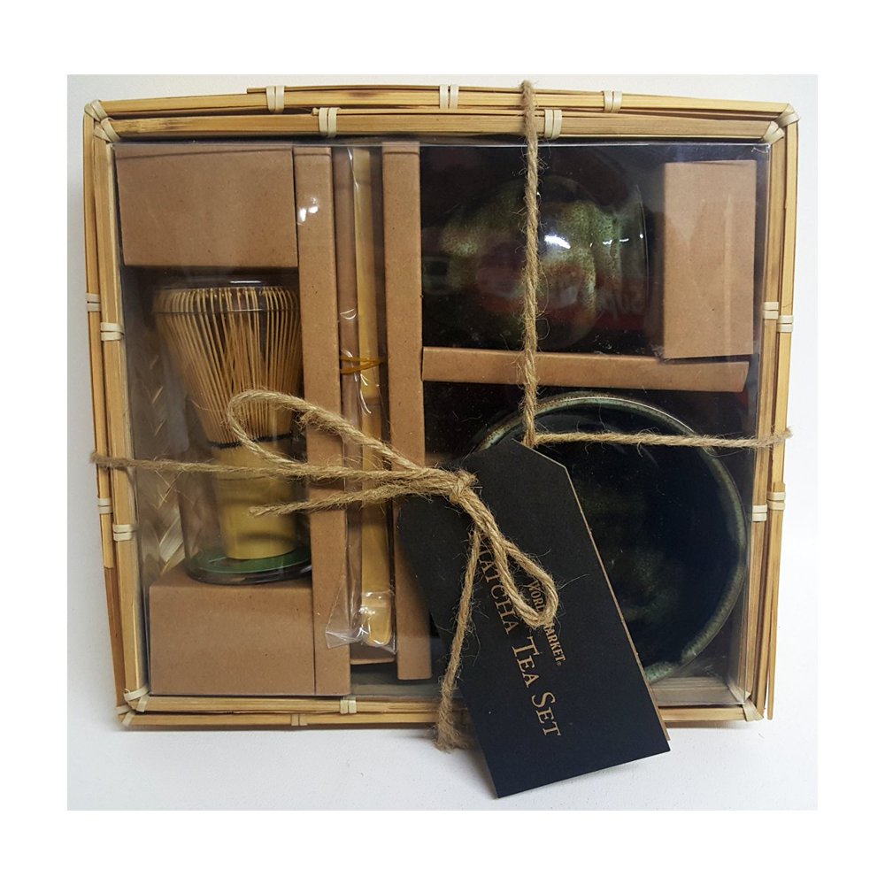 World Market Matcha Tea Set In Bamboo Gift Box