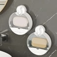 thumbnail image 7 of 2PCS Bathroom Wall Storage Soap Box Set With Punch-Free Suction Design, 7 of 7