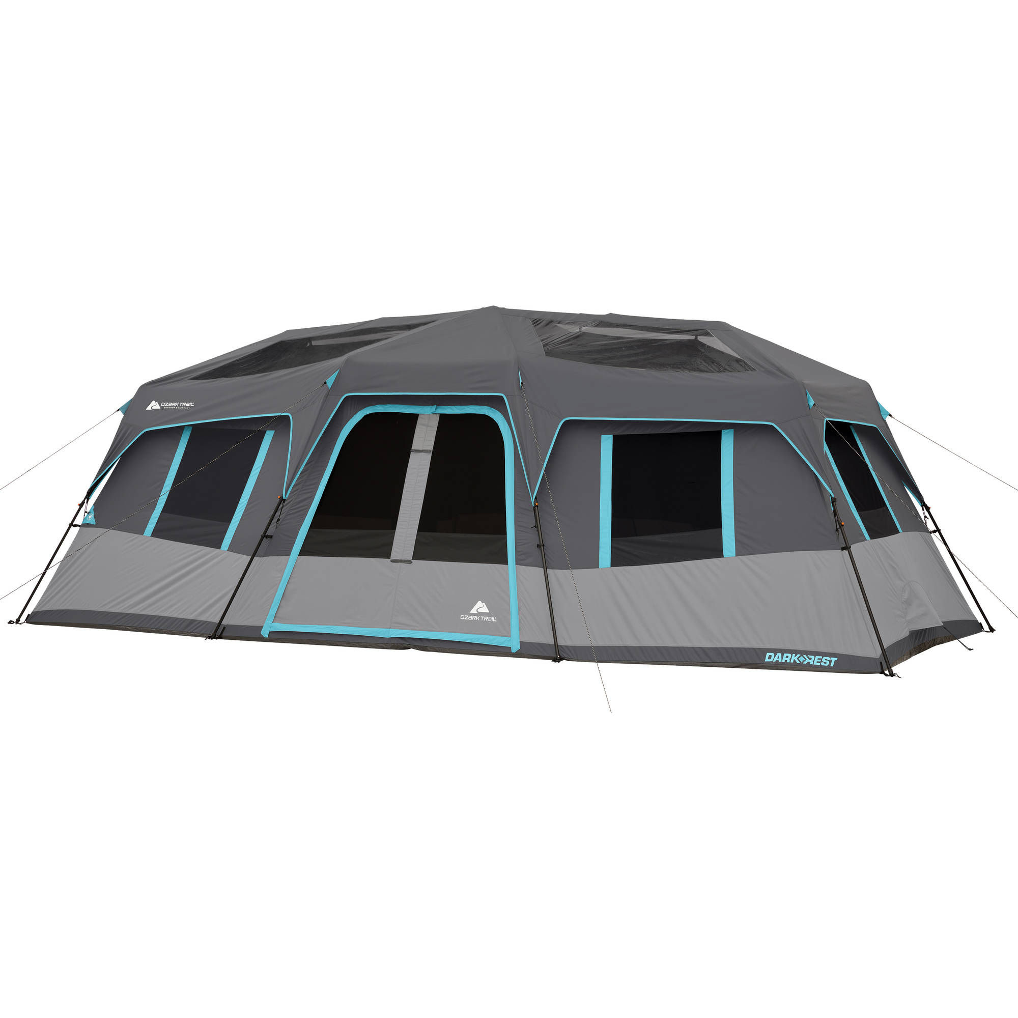 Ozark Trail 20′ x 10′ Dark Rest Instant Cabin Tent, Sleeps 12