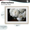 thumbnail image 4 of Stupell Industries Victorian White Flowers in Vintage Vase Birch Framed Print Under Glass, 20 x 14, by Petals Prints Design, 4 of 8