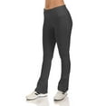thumbnail image 2 of SR Women's Cotton High Waist Straight Leg Active Yoga Workout Pants (Size: XS-5X), 1X, Charcoal, 2 of 5