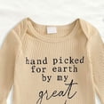 thumbnail image 7 of mgoYE Newborn Baby Boy Clothes Letter/Printed Romper Jumpsuits 0 3 6Month One Piece Infant Coming Home Outfit 2Pcs Clothing Set(White,6-12 Months), 7 of 7