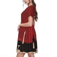 thumbnail image 2 of Balery Minimalist Romantic Dinner Vestidos sueltos de manga corta para mujer, vestidos de verano 2025, vestidos casuales de corte A con vuelo., 2 of 6