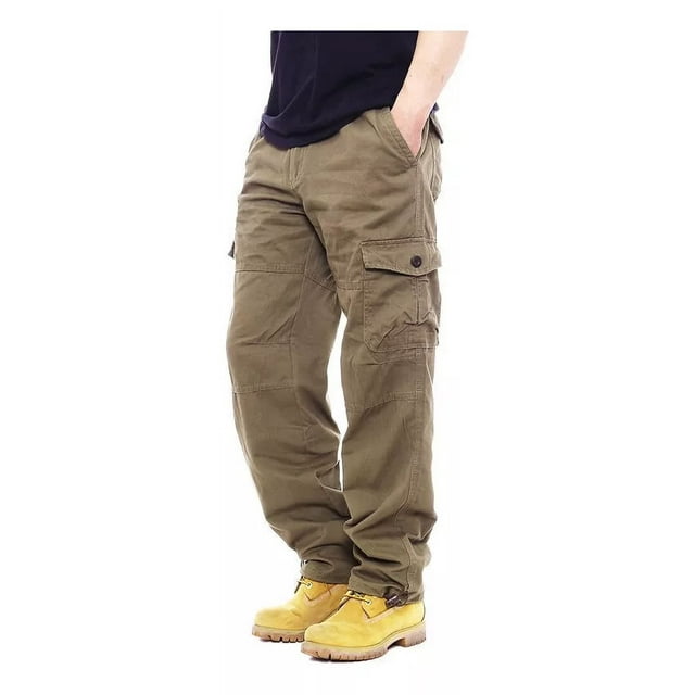 Pantalones De Trabajo De Moda Para Hombre Con Bolsillos
