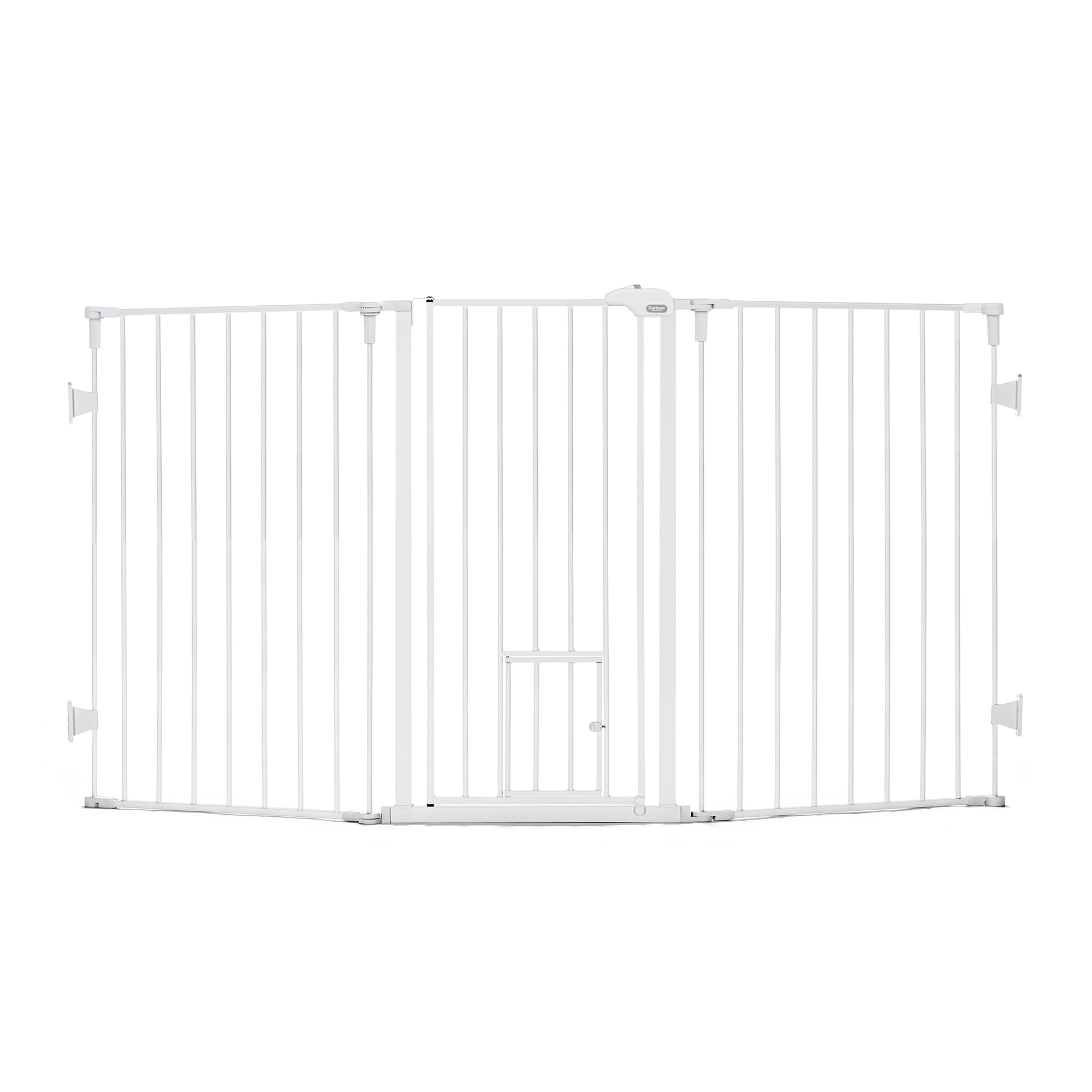 Carlson Extra-Tall Flexi Pet Gate, 38" H x 50" - 76" W, White