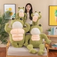 thumbnail image 5 of Abdominal muscle frog plush toy doll is soft and cute, 5 of 5