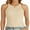 Beige, variant on Womens Crop Tops 2024 Cute Crew Neck Knit Ribbed Summer Tank Top Trendy Sexy Sleeveless Basic Shirt