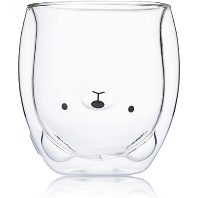 Aesthetic Coffee Cup, Glass Beer Can, Glass Mug, Happy Face