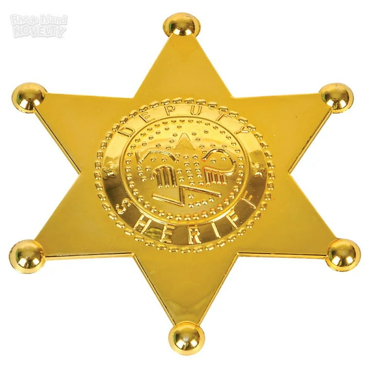 Rhode Island Novelty Plastic Sheriff Badge - Gold-Silver - Walmart.com