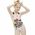 thumbnail image 6 of The Powerpuff Girls Swimwear Kids' One-Piece Swimsuit Quick-Dry Cute Printed Girls' Swimwear Bathing Suit for Beach & Pool 6-7Y(110cm), 6 of 8