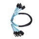 thumbnail image 2 of SATA Cables 7 Pin Fast Speed 6Gbps Mini Easy Use 4 Wires High Speed SATA Cable Set for Computer, 2 of 5
