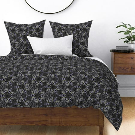 Purple Spooky Goth Victorian Haunted Decaying Sateen Duvet Cover By Roostery