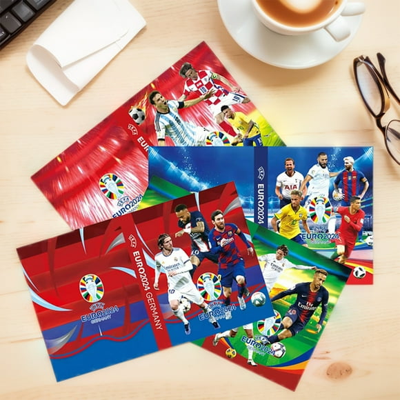 Peggybuy 3D Football Star Cards Holder Holds 240 Cards Trading Card Collector Holder Football Card Protection Booklet for Football Lovers