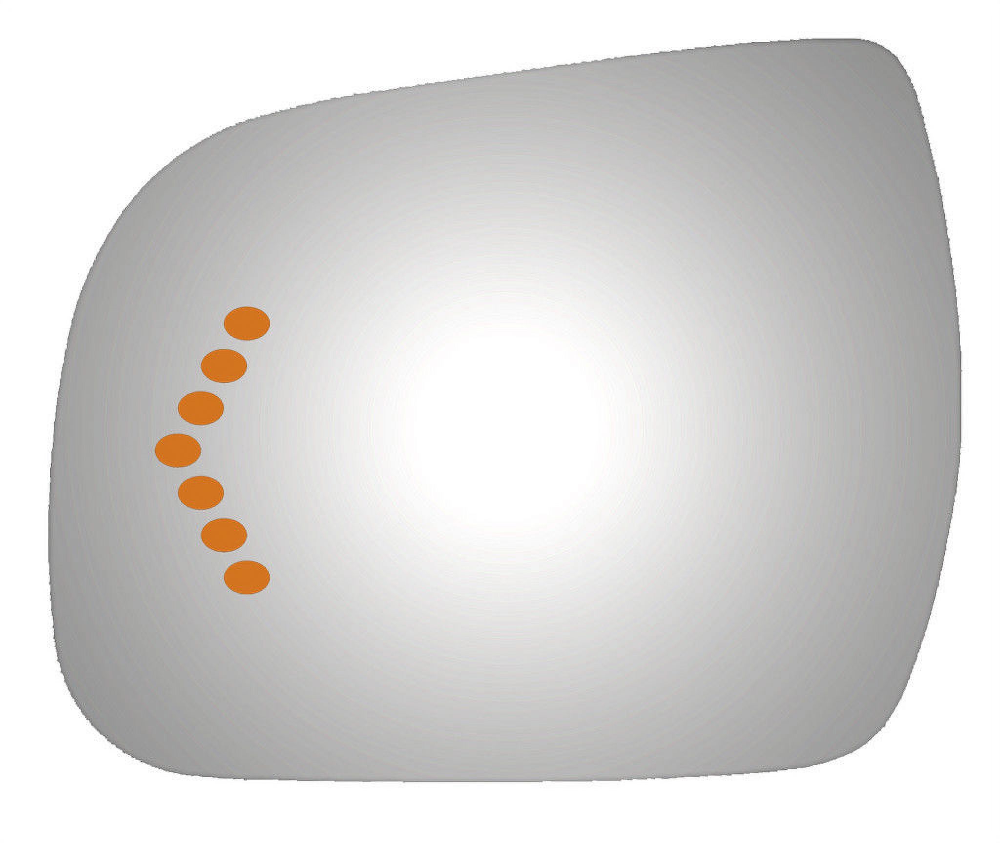 Burco Side View Mirror Replacement Glass - Clear Glass - 4375S