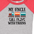 thumbnail image 4 of Inktastic My Uncle Still Plays with Trains Boys or Girls Baby Bodysuit, 4 of 5