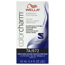 WELLA COLOR CHARM, HAIR COLOR Permanent Medium Smokey Ash Blonde Liquid Hair HC-L672/7A