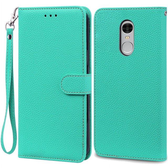 For Xiaomi Redmi Note 4 Case Note 4X Leather Flip Case For Xiaomi Redmi Note 4 Global Wallet for Xiaomi Redmi Note 4X Phone Case Sky Blue -Strap For Redmi Note 4X
