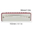 thumbnail image 2 of Blues Harmonica 10‑Hole Mouthorgan A Key Portable Beginner Gift Wind Instrument Waterproof(Red ), 2 of 4